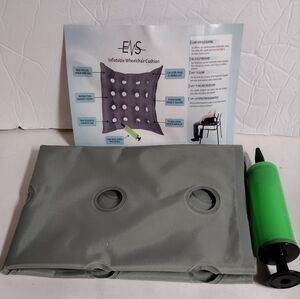 EVS Inflatable Wheelchair Cushion Medical Grade Vinyl w/Pump 18" NEW